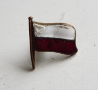 POLSKA FLAGA Rzeczpospolita Polska PRL Warszawa Tłocznia Odznak Met. (2)