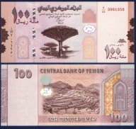 JEMEN 2018 100 RIALS P-37 UNC SERIA A