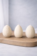 Świeca sojowa zestaw 3szt Easter box Wielkanoc pisanki prezent | noya