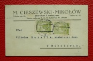 MIKOŁÓW - M. Cieszewski - adwokat i notariusz