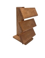 STYLOWY DREWNIANY EKSPOZYTOR NA ZEGARKI