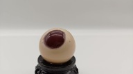 Kolekcjonerski Jaspis piękna mała kula sfera 29mm brązowe oko unikat