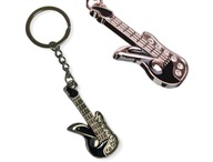 Brelok fana muzyki - gitara elektryczna z kryształkami