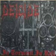 DEICIDE - IN TORMENT IN HELL LP RED / NM
