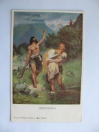 RICHARD WAGNER OPERA PIERŚCIEŃ NIBELUNGA ZŁOTO RENU przedwojenna POCZTÓWKA