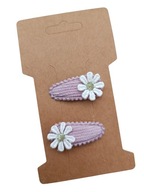 Spineczki spinki do włosów boho dla niemowlaka mini pyk kwiatuszek