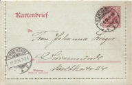 ŚWINOUJŚCIE -SWINEMUNDE -FLENSBURG -sekretnik -obieg 1904 rok