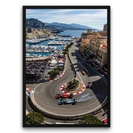 Plakat z ramą 50x70cm Monaco F1 wyścig formuła 1 tor uliczny motorsport