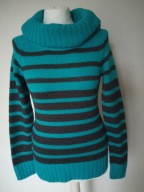 Blind Date sweter damski golf w paski r S
