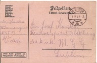 LUBLIN SZPITAL POLOWY -feldpostkarte -obieg 1917 rok