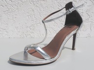 Srebrne sandałki *Hennes & Mauritz* roz 37