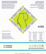Rajstopy ciążowe 40 den rozm. 2 S kolor antracyt