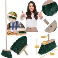 SZCZOTKA MIOTŁA DO ZAMIATANIA SPRZĄTANIA LIŚCI GOSPODARCZA MOCNE WŁOSIE