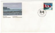 FDC Kanada 1991 Znaczek 1217 obiegowe flaga