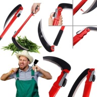 SIERP SKŁADANY RĘCZNY KOSA DO TRAWY CHWASTÓW ZBÓŻ NÓŻ OGRODOWY 40CM