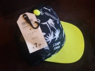 Czapka granatowa z daszkiem seledynowym (M)