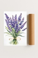 Plakat bez ramy 40x50 cm Lawendowy sen – romantyczna dekoracja