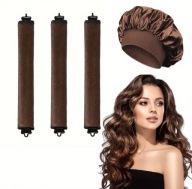 Zestaw: 4 Opaski, Lokówka Bez Ciepła i Czepek do Pielęgnacji Włosów