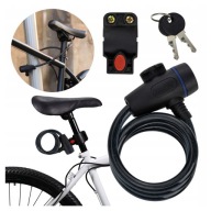 Zapięcie do Roweru 1m Blokada Linka na Rower Zabezpieczenie Rowerowe 10mm