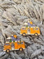 KOLCZYKI BRELOK WISIOREK VOLKSWAGEN BULLI T1 OGÓREK T2 GARBUS FIAT 500