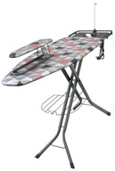 Deska do prasowania duża 130x48 z gniazdem generatora pary składana rękaw