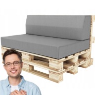PODUCHY OGRODOWE NA EURO PALETY SIEDZISKO PIANKA 120X78X15