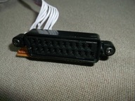 Gniazdo SCART EURO złącze z płytką wytczk kostka i elektronika + taśma