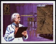 **NICARAGUA BL.135 = 100E - VOYAGER ALBERT EINSTEIN