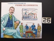 Sport olimpijski , Pierre De Coubertin , Burundi MNH cięty