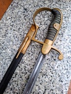 Pruska szabla Fizylierów z pięknym trawieniem - W.K.C. - Stan TOP!