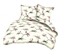 pościel bawełna lux 200x220 + 2x70x80 2x40x40 guzik B 205 Magnolia jasna