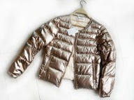 Promod kurtka puchowa metalizowana złota 40 M/L