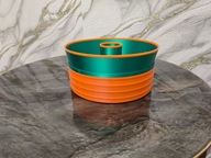 Miska na pistacje i orzechy z podwójnym dnem na łupiny