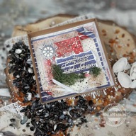 MARYNISTYCZNA KARTKA URODZINY IMIENINY, HANDMADE