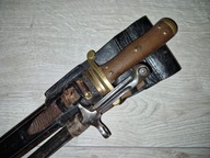 Tasak szwajcarski Gotthardbesteck M 1878 w komplecie z bagnetem cyklistów