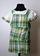 Bluzka dziewczęca z sukienką krótki rękaw roz.92