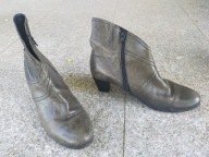 GABOR nr 40/6,5 wygodne szare botki skóra