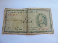 LUXEMBOURG 10 FRANCS