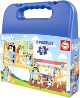PUZZLE BLUEY DREWNIANE UKLADANKA 2X20 EL EDUCA GRA NA PREZENT DLA DZIECI 4+