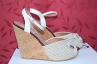 BUFFALO LONDON sandały skóra+mat. damskie r. 38