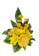 Stroik wiosenny na cmentarz mała Wiązanka na mały pomnik Żonkile