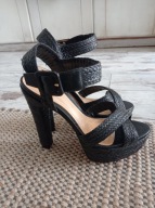 SCHUTZ SALIO ALTA BLACK HEELS 37