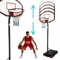 KOSZ DO KOSZYKÓWKI MOBILNY ZESTAW TABLICA OBRĘCZ REGULOWANY MODEL JAMES PRO