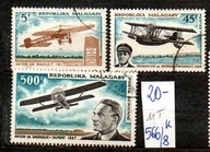 Madagaskar 11 T , nr 566/ 8 , komplet