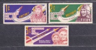 KUBA ** Gagarin, pierwsi kosmonauci Mi 835-37