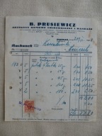 POZNAŃ B. PRUSIEWICZ ARTYKUŁY GUMOWE CHIRURGICZNE i BANDAŻE APTEKA 1928