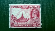 Birma Burma * 2As 6ps 1938 rok KGVI kolonie angielskie brytyjskie