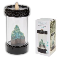 KOMINEK Z WODOSPADEM DYMNYM DELUXA + 20 KADZIDEŁ STOŻKOWYCH I PĘSETA