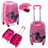 DZIECIĘCA WALIZKA PODRÓŻNA RGL DZIECI BAGAŻ WZORY 4 KÓŁKA RGL ABS