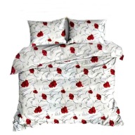 Pościel kora lux 200x200 + 2x70x80 guzik K 220 maki